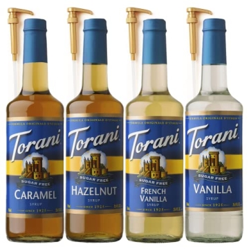 Sugar Free Coffee Syrup Variety Pack with 4 Pumps | Delicious Flavors