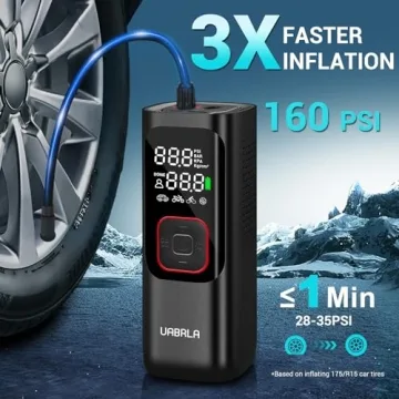 UABRLA Tire Inflator Portable 20000mAh Air Compressor