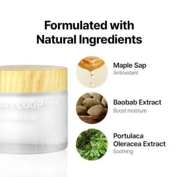 MAY COOP Raw Moisturizer Face Cream With Maple Tree Water-daily Hydrating Facial Moisturizer Cream- Anti Aging- For All Skin Types- Helps Prevent Wrinkles- Vegan And Alcohol-Free -80ml