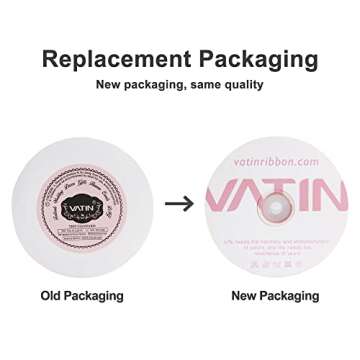 VATIN Double Face Cream Satin Ribbon 1/4" Continuous 50 Yards,Cream Polyester Fabric Ribbon use for Bows Bouquet, Gift Wrapping, Floral Arrangement Wedding Decoration