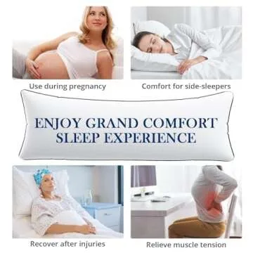 HYMOKEGE Body Pillow for Adults - Fluffy and Supportive