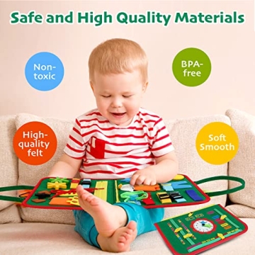 Engaging Hooku Busy Board for Toddlers 1-3 Years