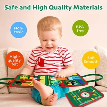 Engaging Hooku Busy Board for Toddlers 1-3 Years