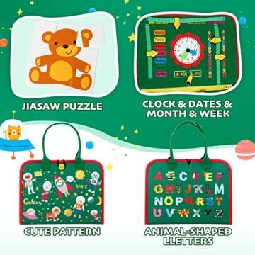 Engaging Hooku Busy Board for Toddlers 1-3 Years