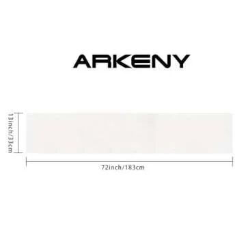 ARKENY Christmas Tree Table Runner 13x72 Inches, Beige Winter Holiday Indoor Outdoor Table Decoration for Home