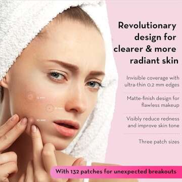 LE GUSHE Pimple Patches for Face (132 dots) - Hydrocolloid Acne Patch for Zits and Blemishes - Invis...