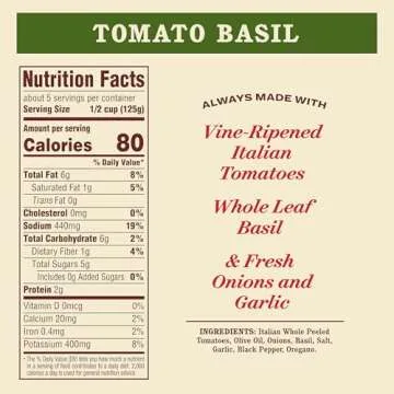 Rao's Homemade Tomato Basil Sauce 24 oz - All Natural Quality
