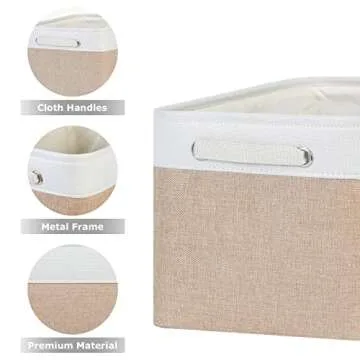 Bliecamile Large Storage Baskets for Stylish Home Organization