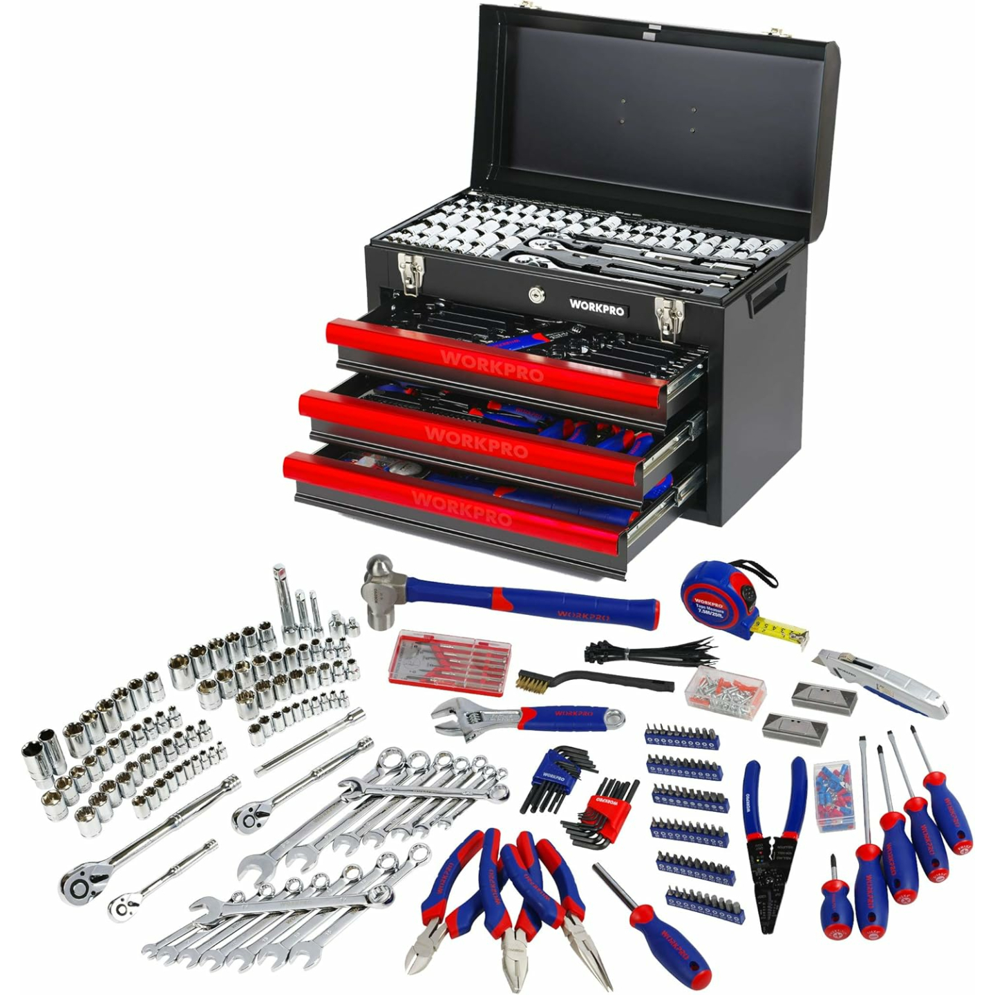 408-Piece Mechanics Tool Set for Home Repairs