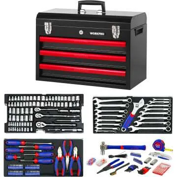 408-Piece Mechanics Tool Set for Home Repairs
