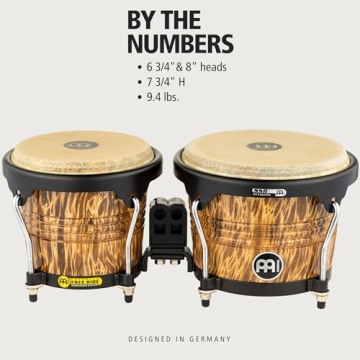 Meinl Bongos Hand Drum Set with Hardwood Shells