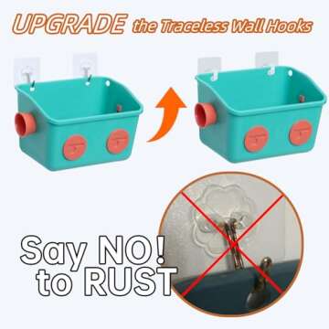 LUFOFOX Colorful Robot Bath Toy Organizer for Kids