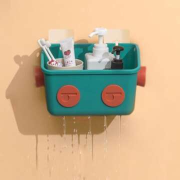 LUFOFOX Colorful Robot Bath Toy Organizer for Kids