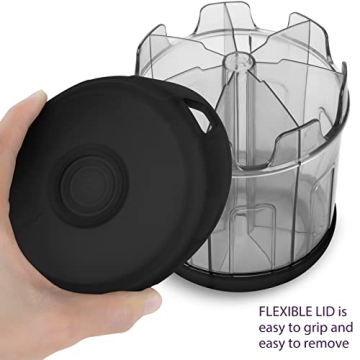 XL 7-Compartment Pill Organizer with Soft TPU Lid