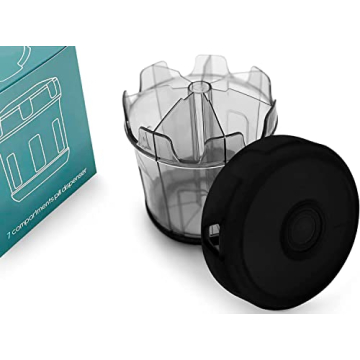 XL 7-Compartment Pill Organizer with Soft TPU Lid