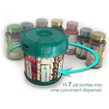 XL 7-Compartment Pill Organizer with Soft TPU Lid