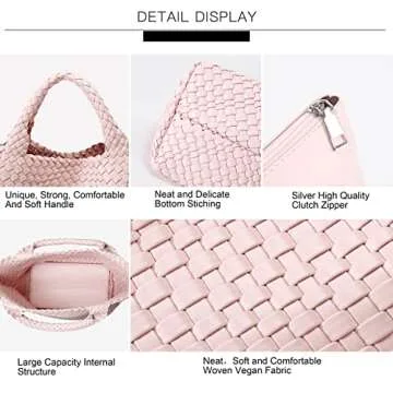 Woven Vegan Leather Tote Bag – Stylish, Versatile, Eco-Friendly