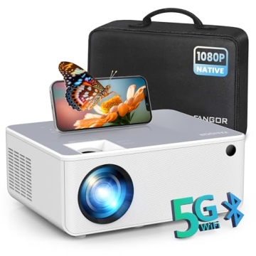 FANGOR 1080P HD Projector, WiFi Bluetooth, Max 230" Portable Home Theater