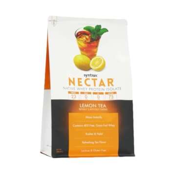 Syntrax Nutrition Nectar Whey Isolate Protein - Refreshing Lemon Tea, 2 lbs