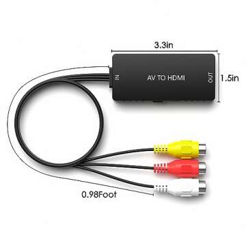 Dingsun RCA to HDMI Converter for Retro Gaming