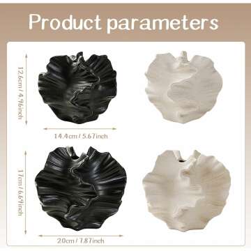 Elegant White Ceramic Vase for Modern Home Decor