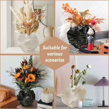 Elegant White Ceramic Vase for Modern Home Decor