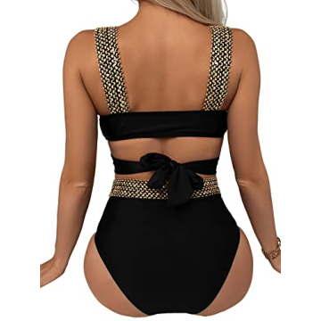 SweatyRocks Women's High Waisted Bikini Set for Summer Fun