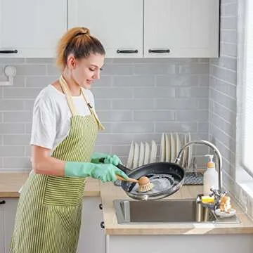 Eco-Friendly Bamboo Dish Brush with Durable Bristles