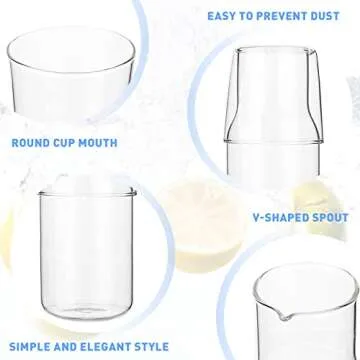 Bedside Carafe Set for Midnight Hydration and Style