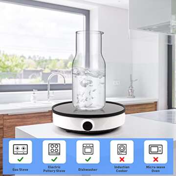 Bedside Carafe Set for Midnight Hydration and Style