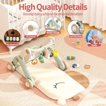 Jovow 2 in 1 Baby Gym & Walker for 0-24 Months