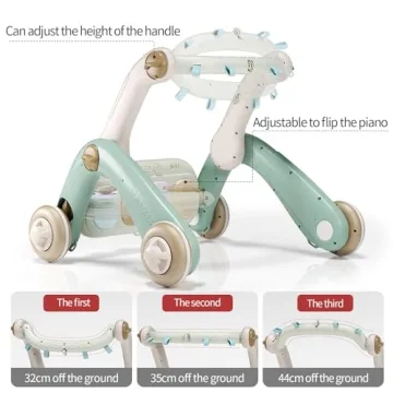 Jovow 2 in 1 Baby Gym & Walker for 0-24 Months