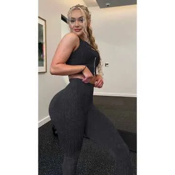 OLCHEE Women's Workout Sets - Seamless Leggings & Top