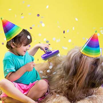 Hertzko Self Cleaning Slicker Brush for Pets - Large Grooming Brush