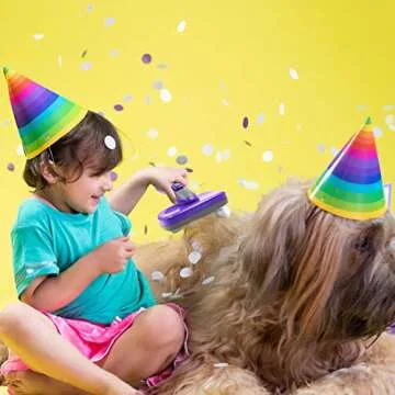 Hertzko Self Cleaning Slicker Brush for Pets - Large Grooming Brush