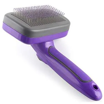 Hertzko Self Cleaning Slicker Brush for Pets - Large Grooming Brush