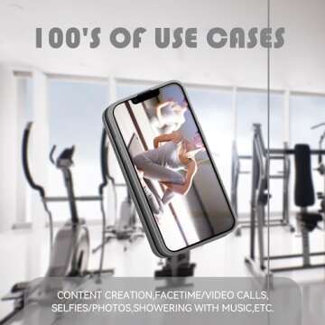 Silicone Phone Sticky Grip, Suction Phone Case Mount for iPhone and Android, Hands-Free Sticky Cell Phone Grip, Mobile Fidget Mirror Holder for Selfies and Videos