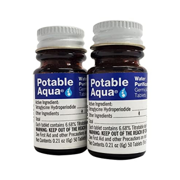 Potable Aqua Water Purification Tablets - Portable Solution for Safe Drinking Water