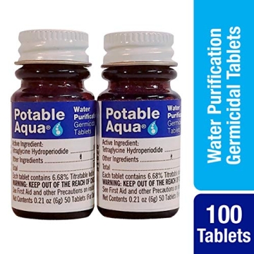 Potable Aqua Water Purification Tablets, Safe Water Solution