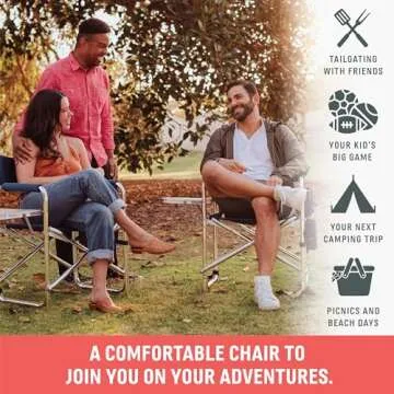 ONIVA Sports Chair with Side Table - Lightweight Camping Essentials