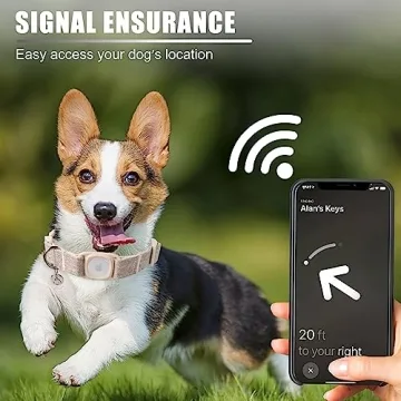 DOGWONG Airtag Cotton Hemp Dog Collar for Stylish Safety