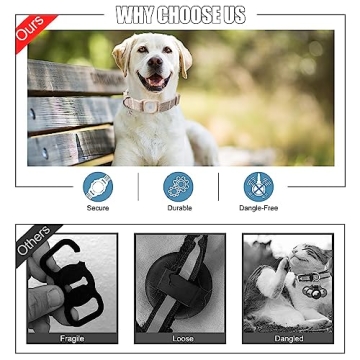 DOGWONG Airtag Cotton Hemp Dog Collar for Stylish Safety