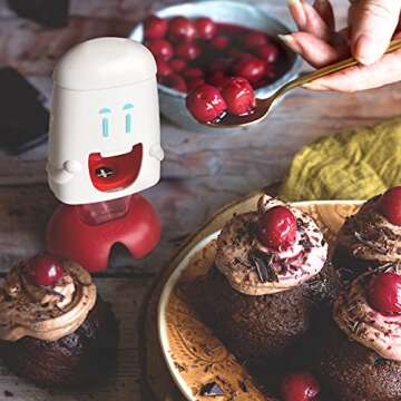 Talisman Designs Cherry Pitter | Family Friendly Kitchen Tools | Fun & Functional Cherry Chomper | O...