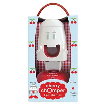Talisman Designs Cherry Pitter | Family Friendly Kitchen Tools | Fun & Functional Cherry Chomper | Olive & Cherry Seed Picker for Kids | Gift Item