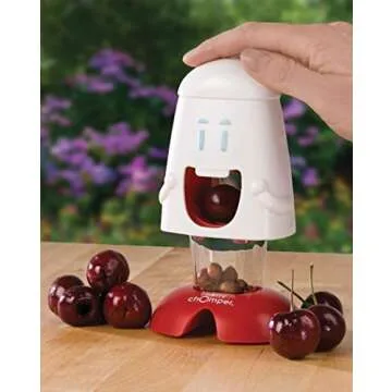 Talisman Designs Cherry Pitter | Family Friendly Kitchen Tools | Fun & Functional Cherry Chomper | Olive & Cherry Seed Picker for Kids | Gift Item