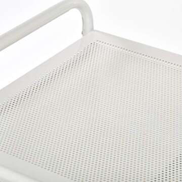 Seville Classics 10-Drawer Multipurpose Mobile Rolling Utility Storage Organizer with Tray Cart