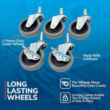 GRIT GUARD Bucket Dolly with Wheels for Easy Cleaning