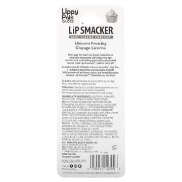 Lip Smacker Lippy Pals Swirls Unicorn, Flavored Moisturizing & Smoothing Soft Shine Lip Balm, Hydrating & Protecting Fun Tasty Glossy Finish, Cruelty-Free & Vegan - Unicorn Frosting