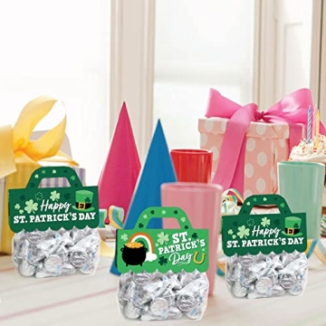 Shamrock St. Patrick's Day Treat Bags with Toppers