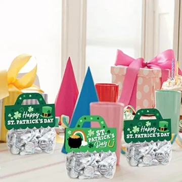 Shamrock St. Patrick's Day Treat Bags with Toppers